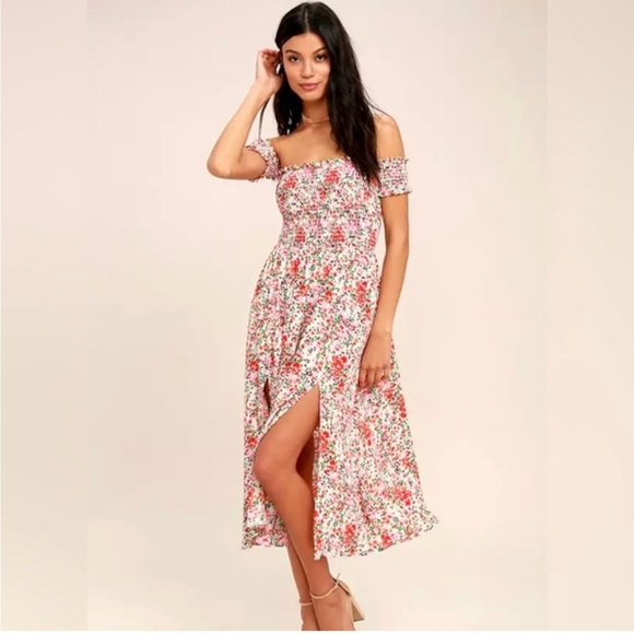 Floral Off-Shoulder Dress - Picture 4 of 4